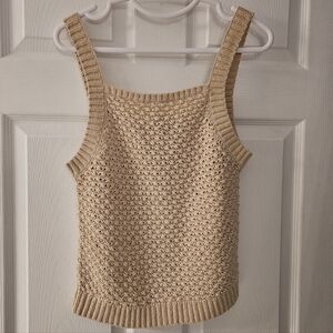 JCrew Size S Basket Weave Tank Meghan Markle